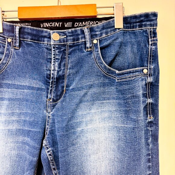VINCENT D'AMÉRIQUE | Faded Blue Straight Leg Jeans Men’s | Size 38 * - Picture 8 of 11